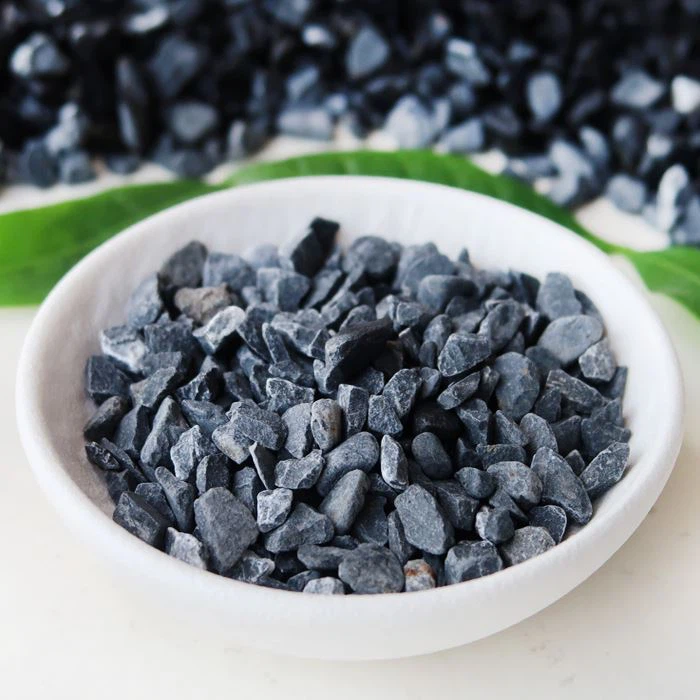 건축 검은 색 분쇄 자갈